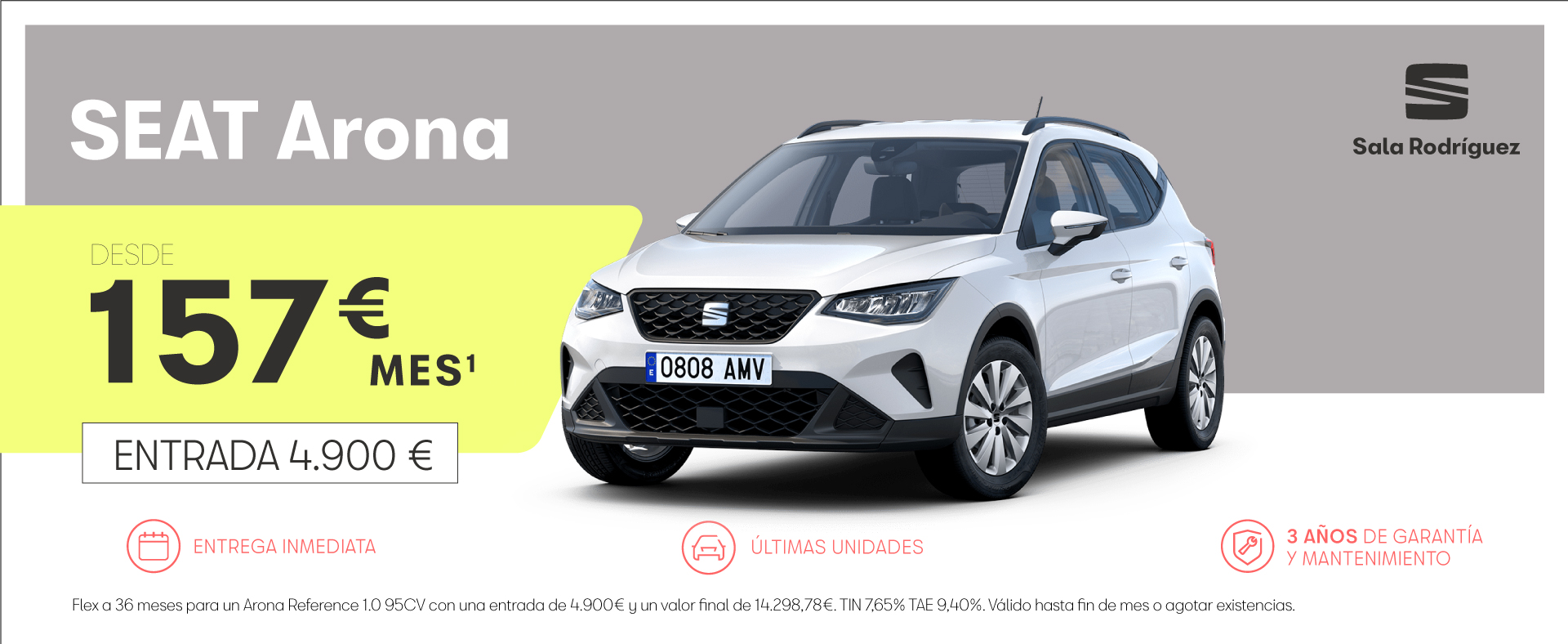 Tu Nuevo SEAT Arona 157€/MES