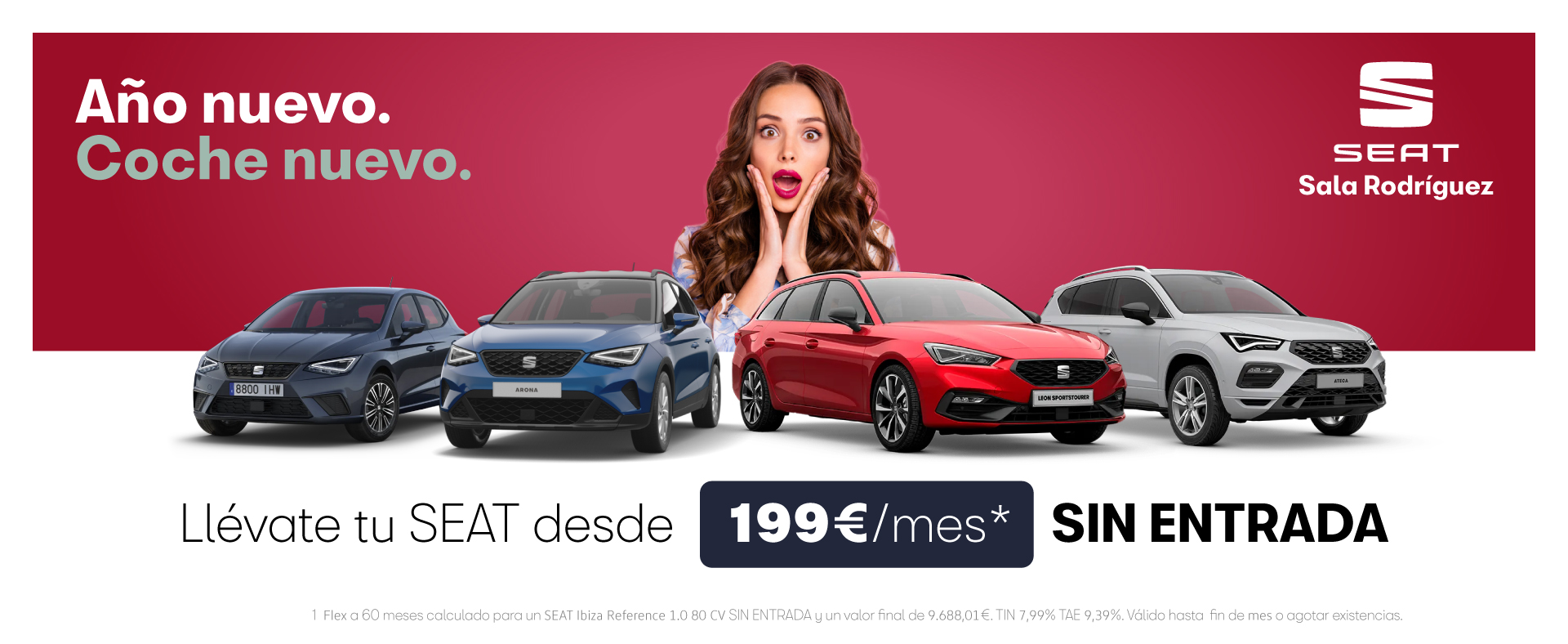 Ofertón SEAT desde 199€/mes ¡SIN ENTRADA!