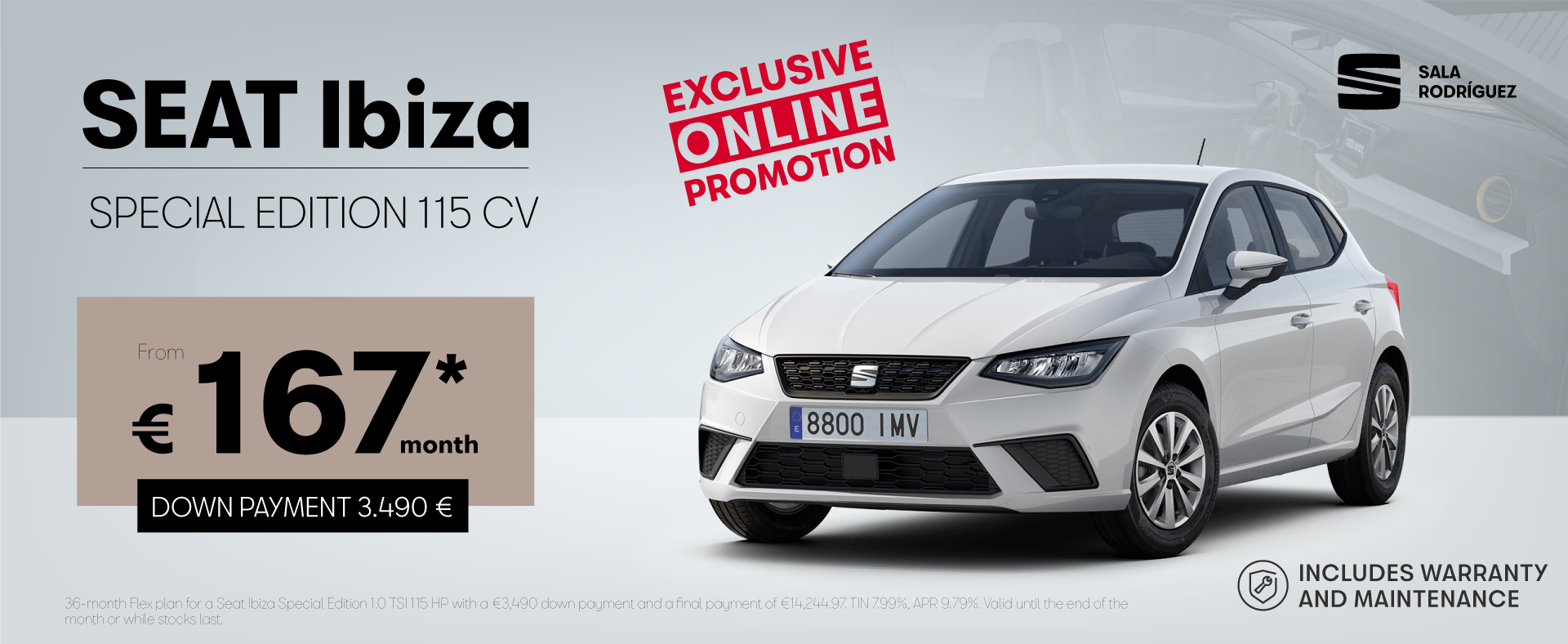 Seat Ibiza Special Edition from just €167*!