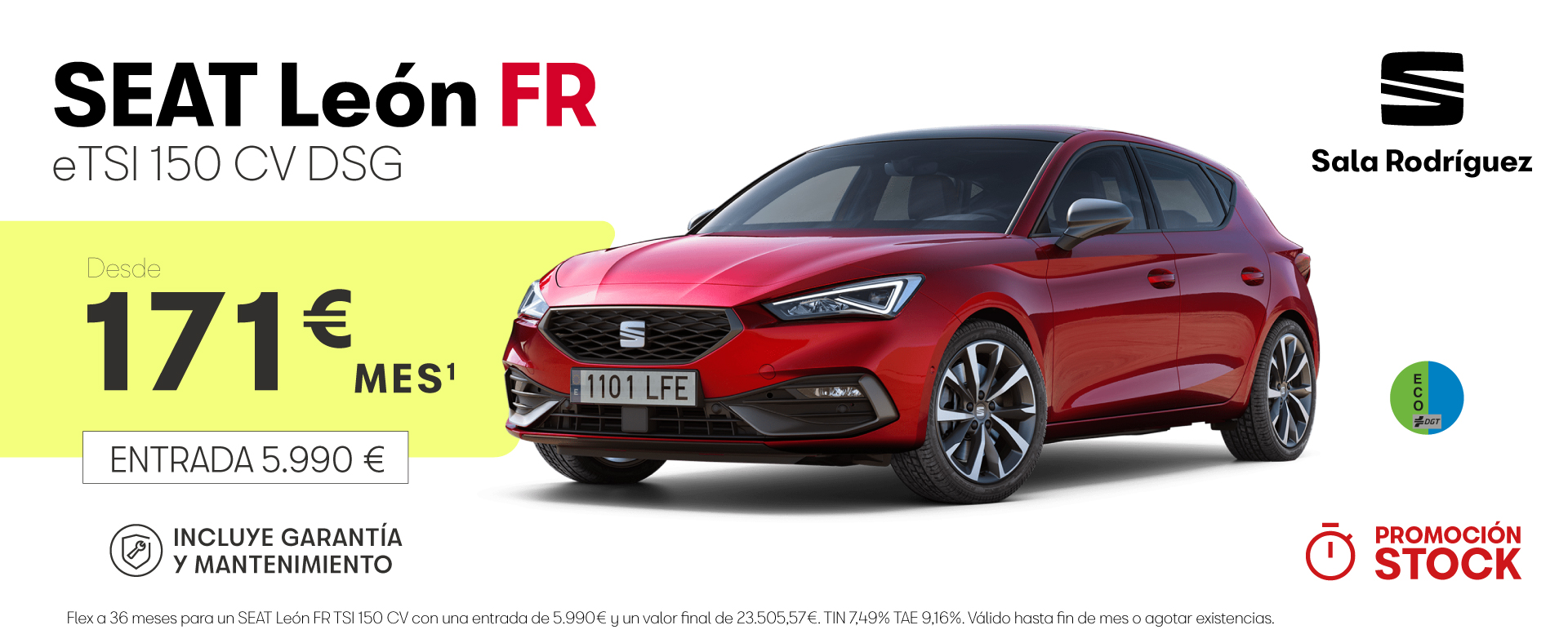 Seat León FR TSI 150 CV desde 171€/mes*