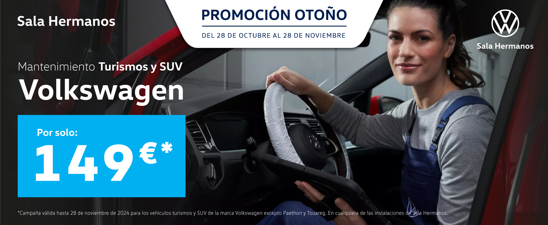 Mantenimiento Turismos y SUV desde 149€*