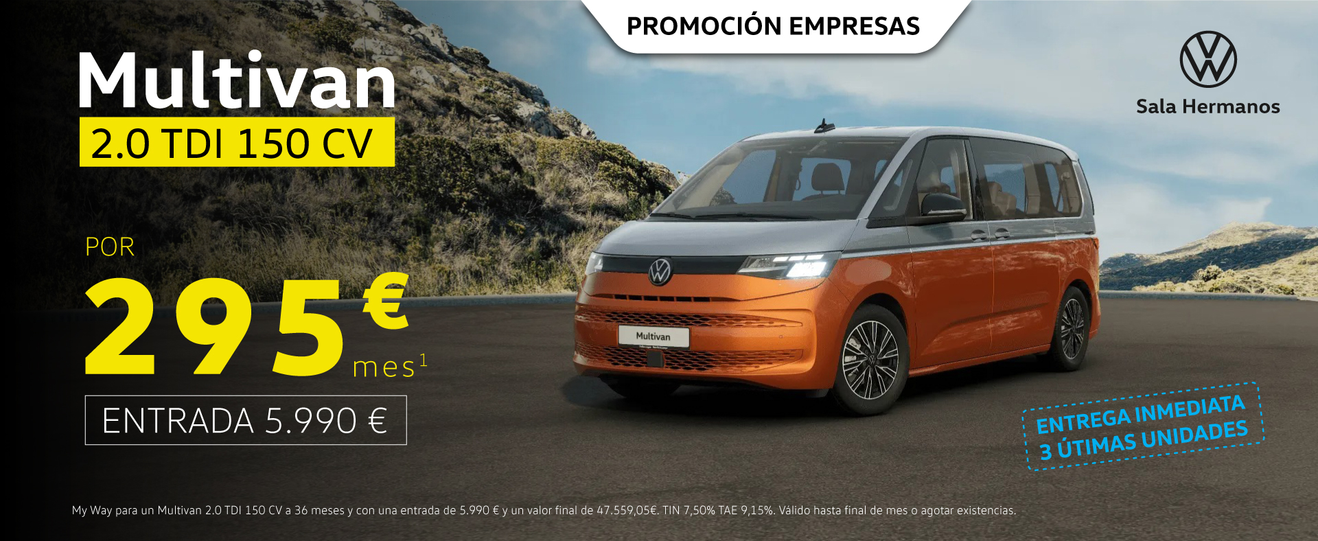 ¡Promoción empresas! Volkswagen Multivan 150CV