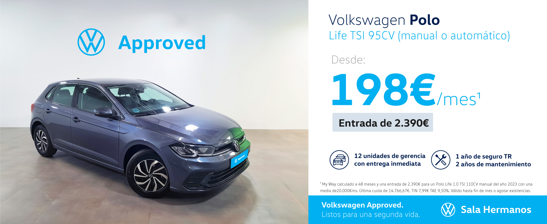 ¡Ocasión! Polo Life desde 198€ al mes*